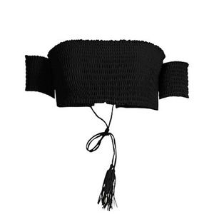 Smocked Off-The-Shoulder Bikini Top
PilyQ